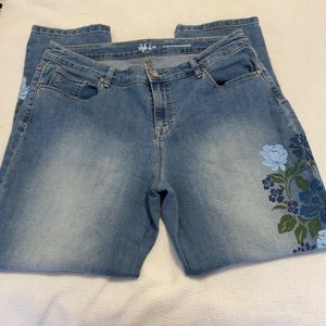 Style & Co Floral Jeans